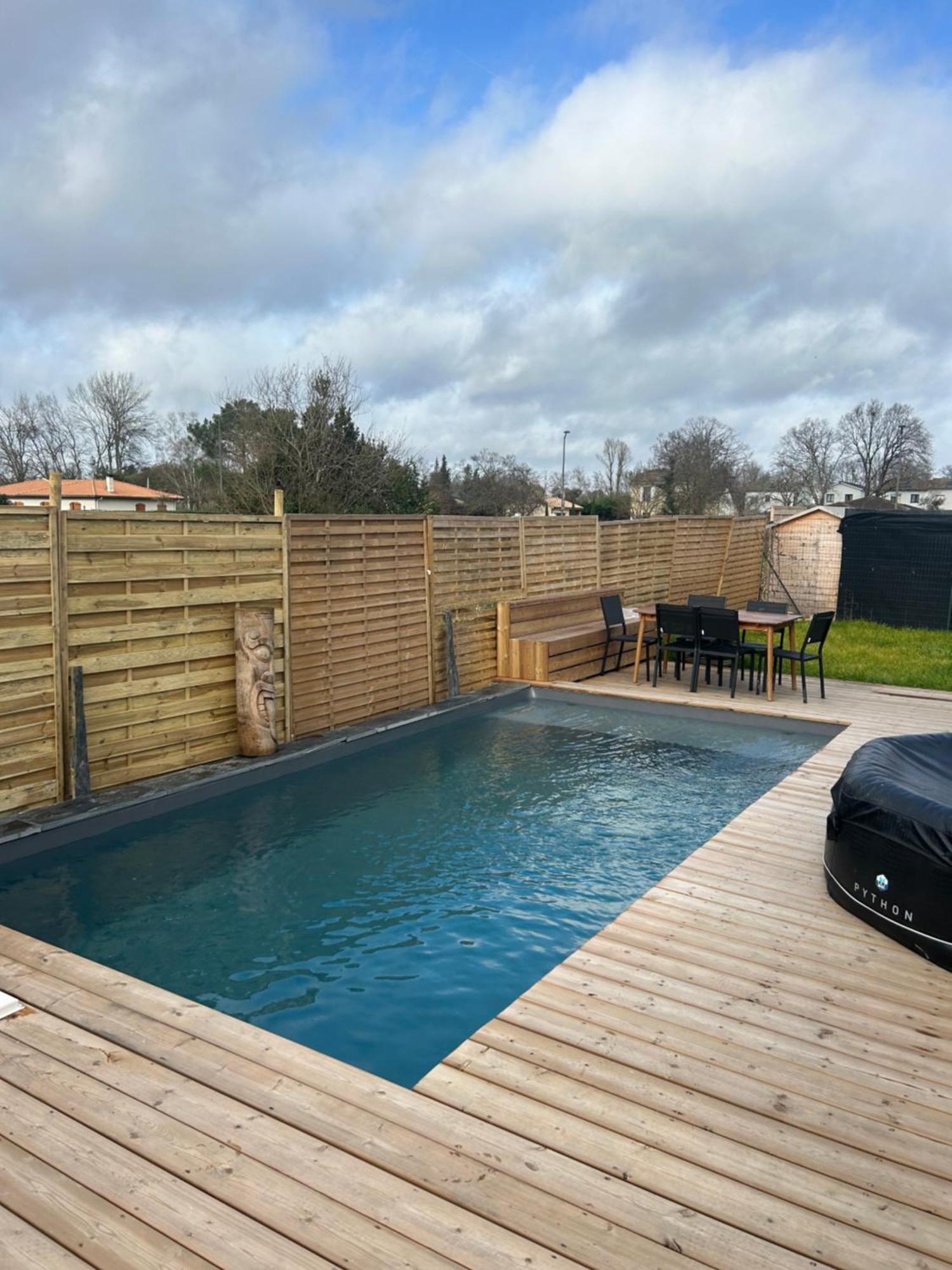 Aux Portes De Bordeaux Maison Cocooning Avec Piscine Ambares-et-Lagrave Buitenkant foto
