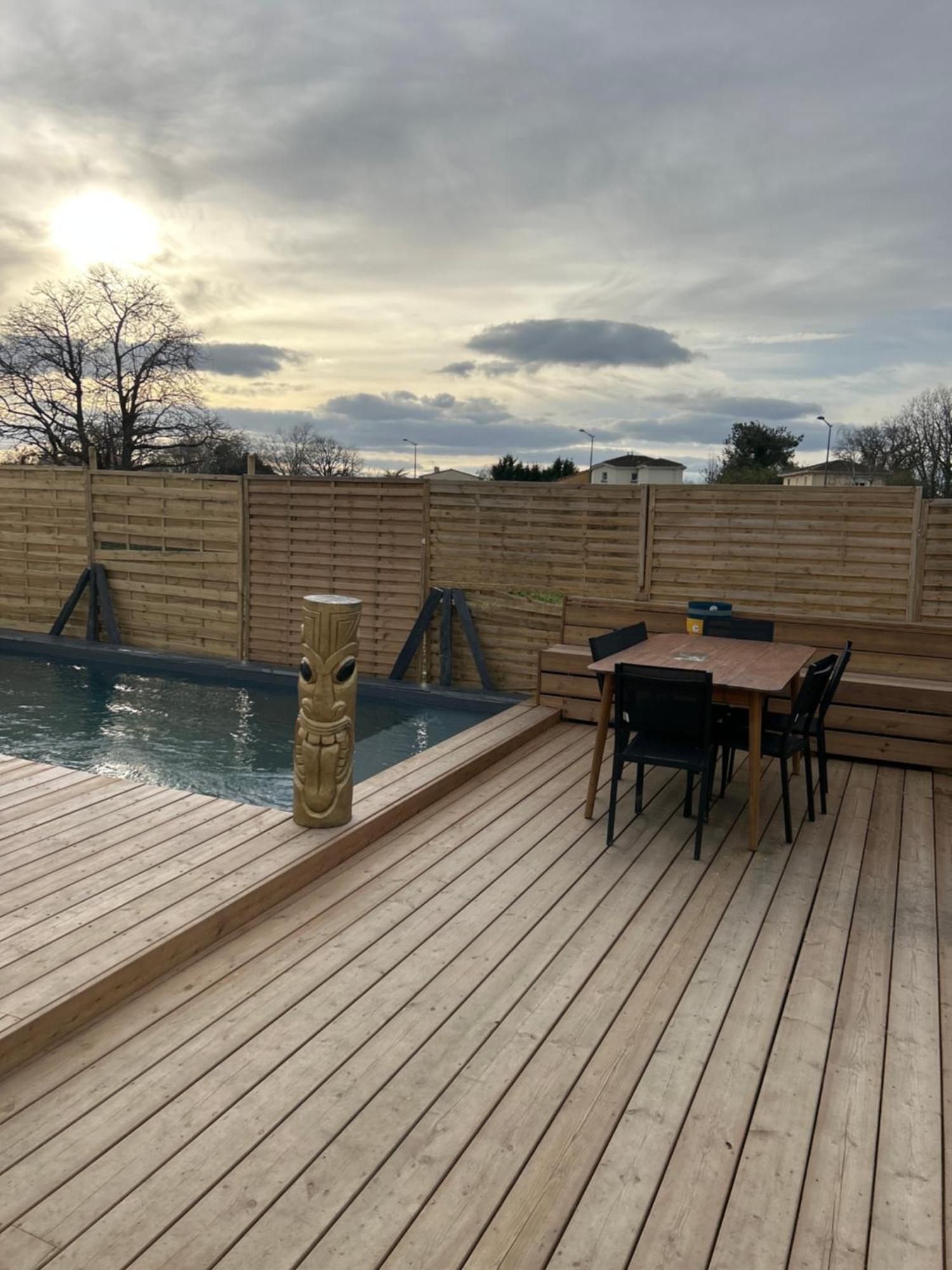 Aux Portes De Bordeaux Maison Cocooning Avec Piscine Ambares-et-Lagrave Buitenkant foto
